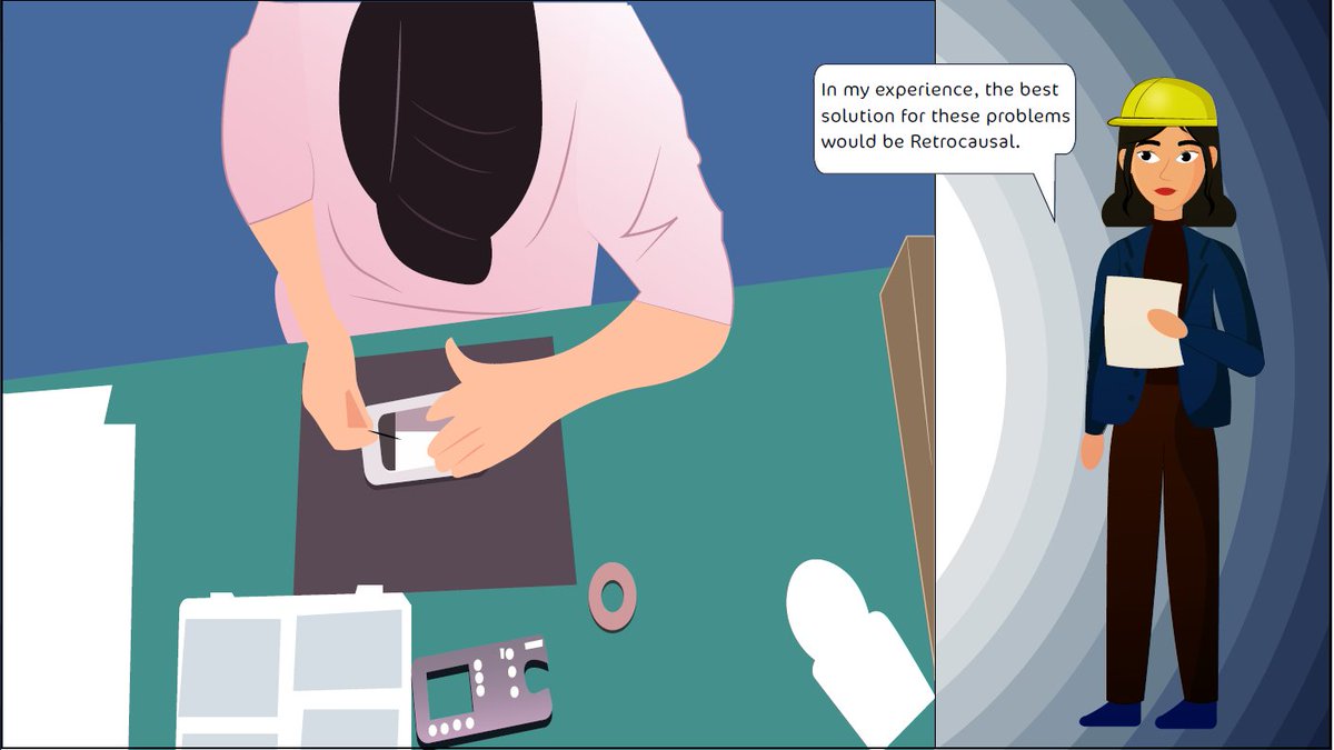In this fourth episode of RetroActivity, a Contract Manufacturer in Shenzhen assembles electronics devices for OEMs, and needs to maintain quality, while frequently re-deploying their lines. Mei is the smart innovation engineer who has a solution!

retrocausal.ai/retroactivity4
