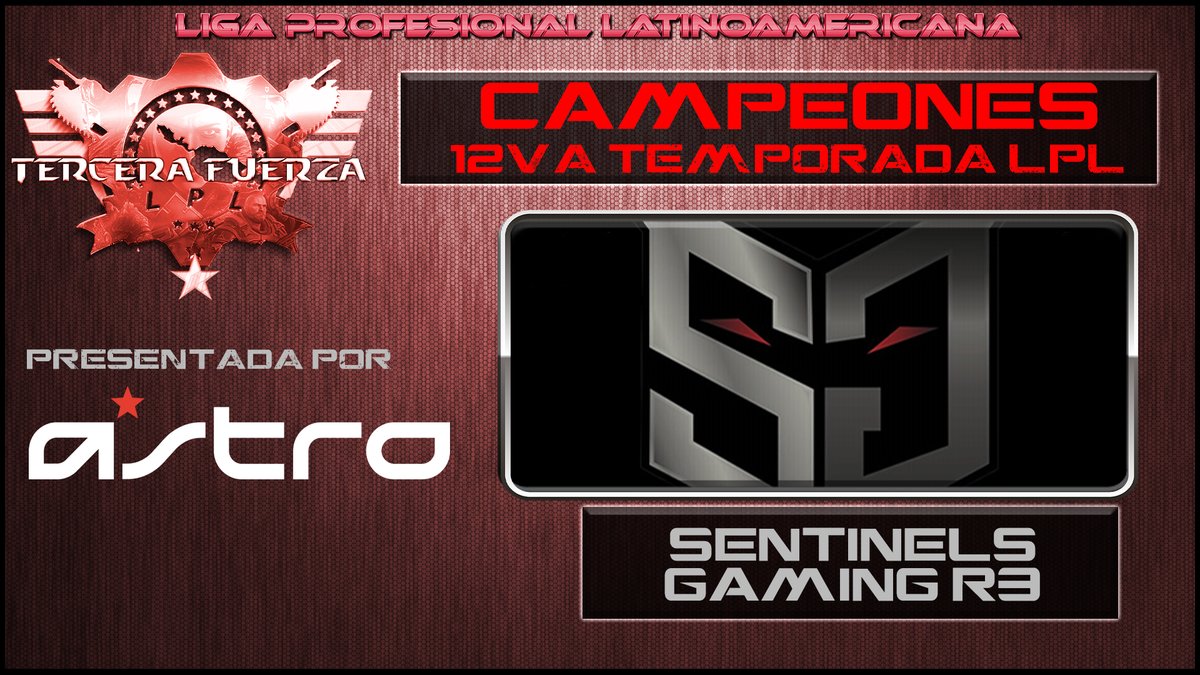Deporte Digital 01 (@deportedigitalh) on Twitter photo Queremos felecitar a <a href="/SentinelsGamin1/">Sentinel's Gaming</a> por su campeonato en la TERCERA FUERZA DE LA LPL 12va Temporada
Este fin de semana conoceremos a los campeones de 2da y 1r Fuerza, no te pierdas las finales este VIERNES 11 y SABADO 12 Queremos felecitar a <a href="/SentinelsGamin1/">Sentinel's Gaming</a> por su campeonato en la TERCERA FUERZA DE LA LPL 12va Temporada
Este fin de semana conoceremos a los campeones de 2da y 1r Fuerza, no te pierdas las finales este VIERNES 11 y SABADO 12