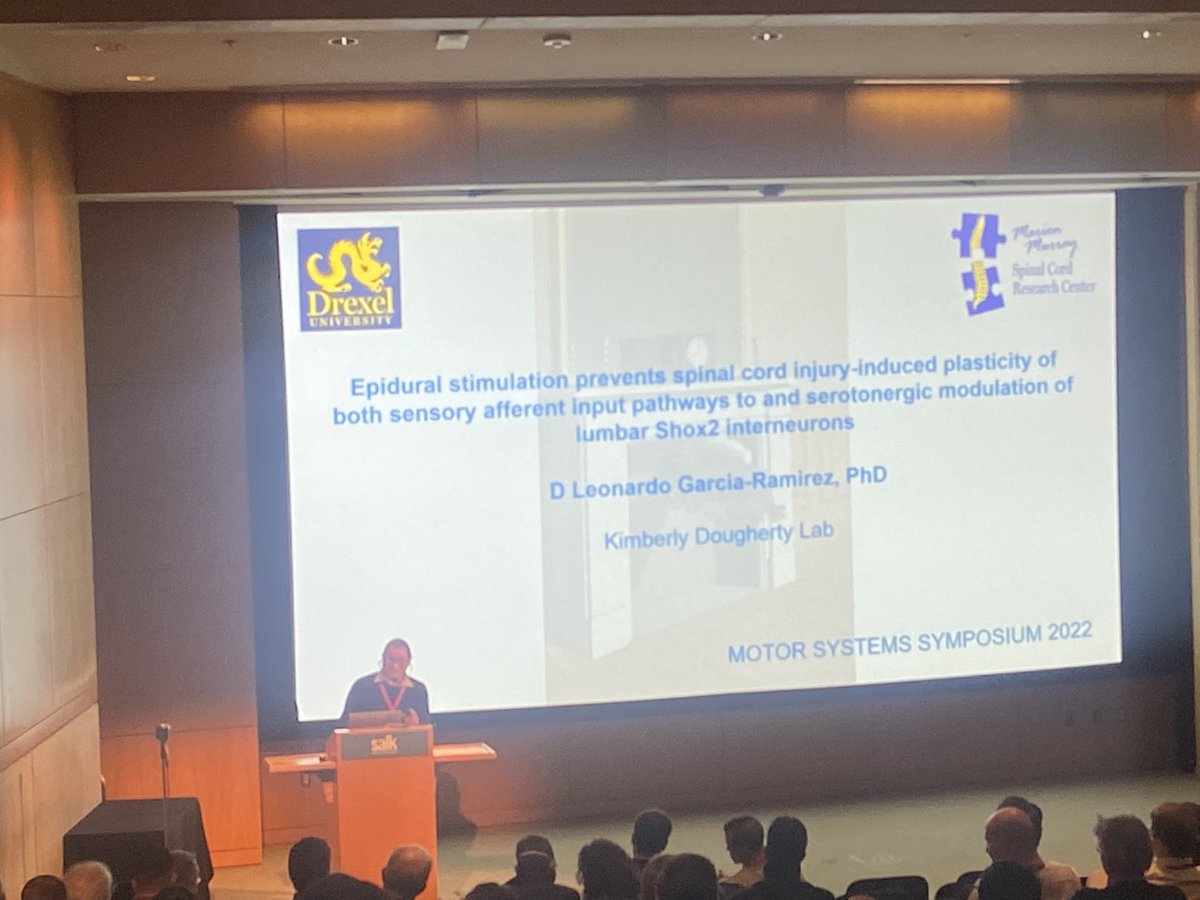 Marion Murray Spinal Cord Research Center (@mmscrc) on Twitter photo Fantastic talks from Post Docs <a href="/LeoGoleoGarcia/">Leonardo García</a> of the Dougherty lab and Shravan Tata Ramalingasetty of <a href="/simonmdanner/">Simon Danner</a> lab today at the Motor Systems Symposium <a href="/salkinstitute/">Salk Institute</a>!! Fantastic talks from Post Docs <a href="/LeoGoleoGarcia/">Leonardo García</a> of the Dougherty lab and Shravan Tata Ramalingasetty of <a href="/simonmdanner/">Simon Danner</a> lab today at the Motor Systems Symposium <a href="/salkinstitute/">Salk Institute</a>!!