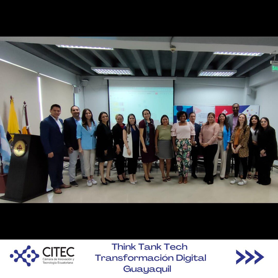 CITECec's tweet photo. #ThinkTankTech l El Hub de Innovación de la CITEC se encuentra desarrollando el "Think Tank Tech de Transformación Digital", 👏a través del cual se busca construir insumos que sean de ayuda para el @Telecom_Ec
Agradecemos a @EpicoGye y @ucatolicagye https://t.co/1iy71fZ47V