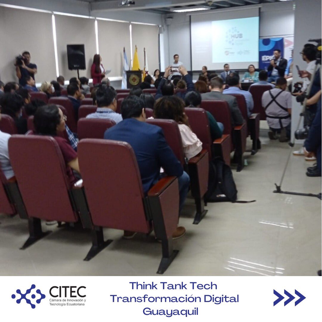 CITECec's tweet photo. #ThinkTankTech l El Hub de Innovación de la CITEC se encuentra desarrollando el "Think Tank Tech de Transformación Digital", 👏a través del cual se busca construir insumos que sean de ayuda para el @Telecom_Ec
Agradecemos a @EpicoGye y @ucatolicagye https://t.co/1iy71fZ47V