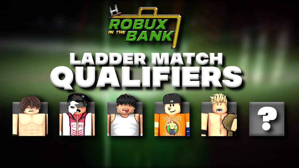 HDW_RBLX's tweet photo. At #RobuxInTheBank 💸, 6⃣ men will be fighting for the opportunity of a lifetime...

[ #AndroidDibiase , @ActuallyStax , @PrimeAmbrose , #JonahCena , @OnslaughtStorm ]

But.. there's one more spot left? 👀

FIND OUT TOMORROW NIGHT ON VELOCITY 🔵 TO SEE WHO WILL JOIN THESE MEN! https://t.co/x1uFBwlWuT