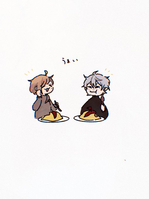 「eating omurice」 illustration images(Latest)