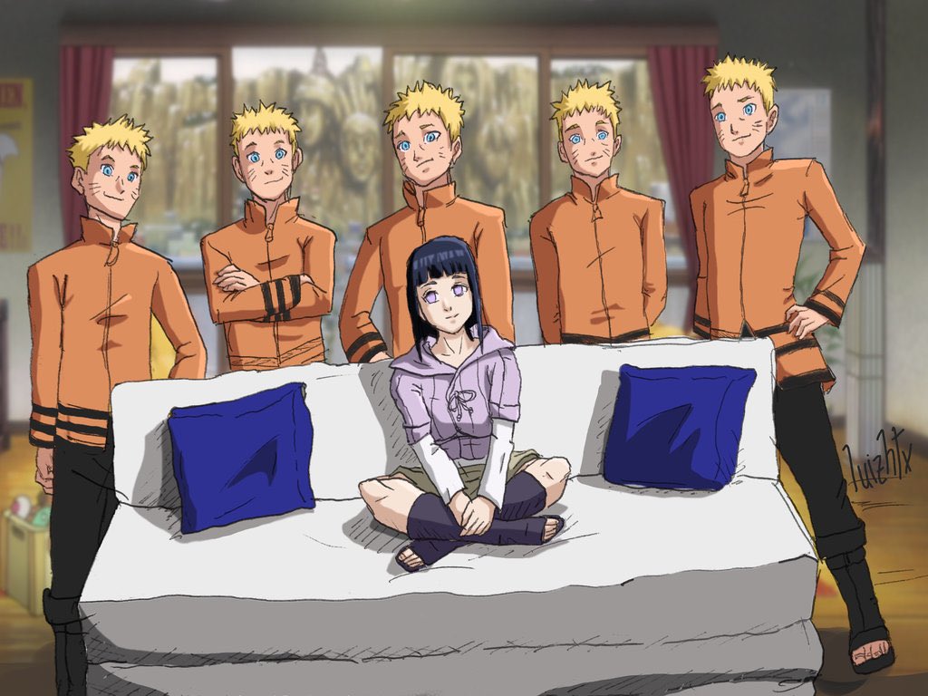 coldnaofumi's tweet photo. a casual day in the uzumaki household when the kids are at the academy 💀 https://t.co/C2eCO87R0A