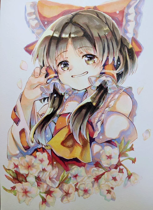 何度でも見てもらいたいお気に入りのアナログ絵ですの…(再掲) 
