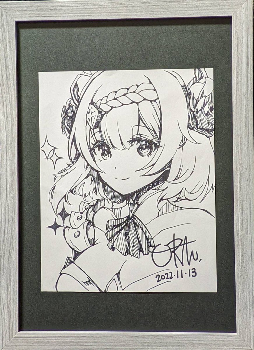 私自身は依然入院中ですが明日のサンクリは病床で描いた100円コピー本と入札形式のイラスト(1000円〜)を頒布します
家族が額装してくれました✨
のちほどおしながき出します 家族が売り子張り切ってて家にある在庫ひと通り持って行ってくれるみたいです

#サンクリ #アナログイラスト  #アナログ絵 