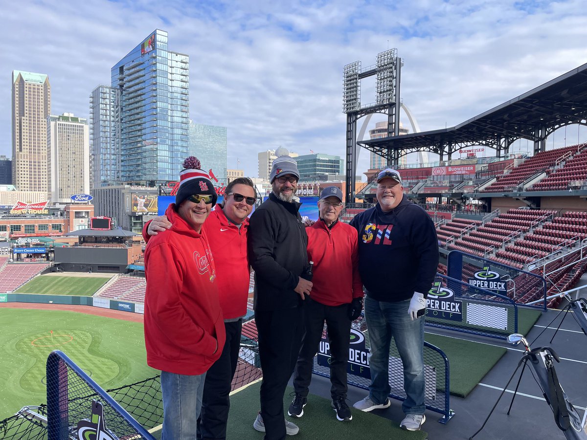 KurtBauche's tweet photo. There’s golf today! #TopDecks #BuschStadium #golf #nobirdies @MAC_President https://t.co/VcPUQLFGte