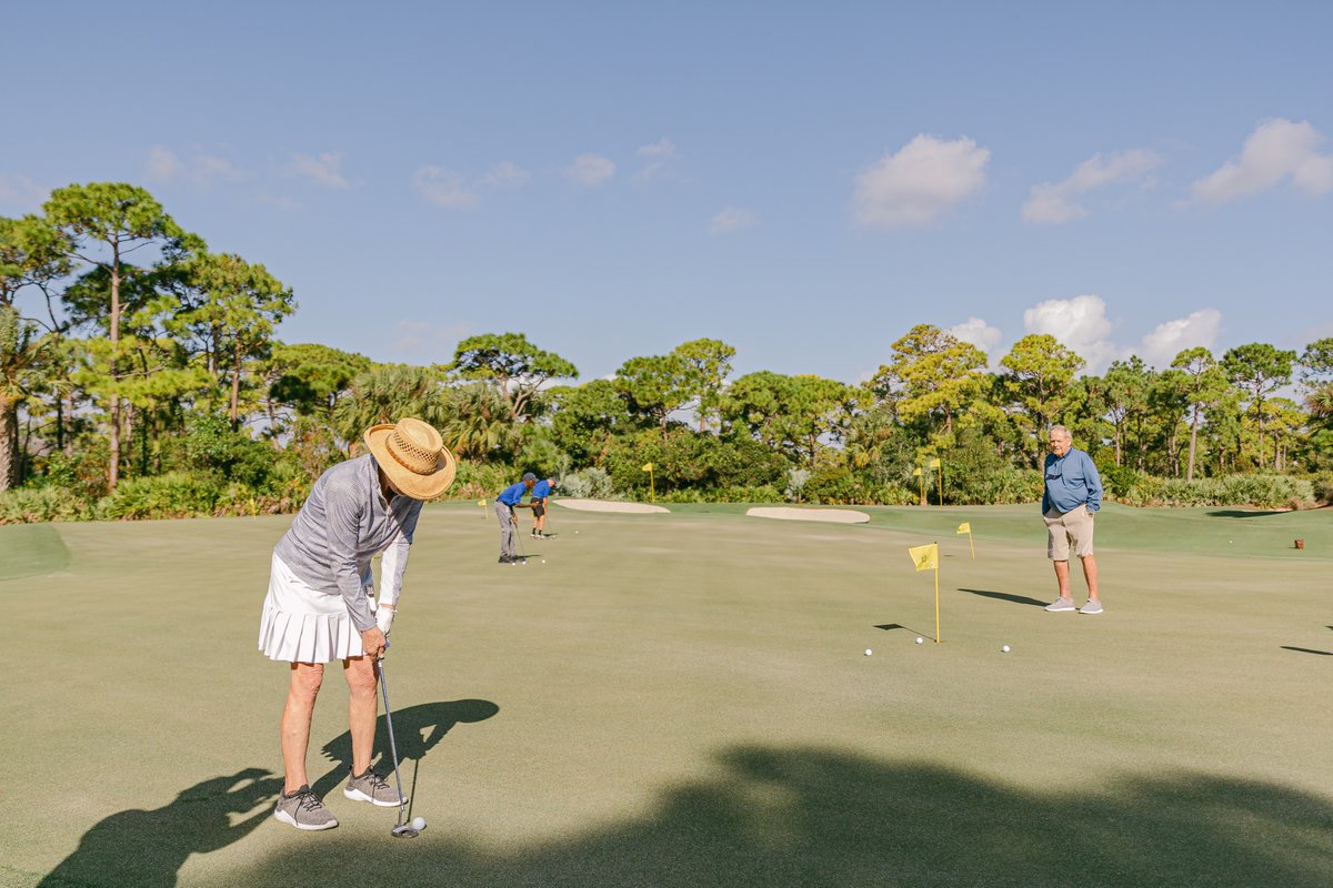 Dreams come true at The Bear's Club! #PGAHOPE participants from the @SouthFloridaPGA enjoyed an exciting round at the club AND a surprise lesson from @JackNicklaus.