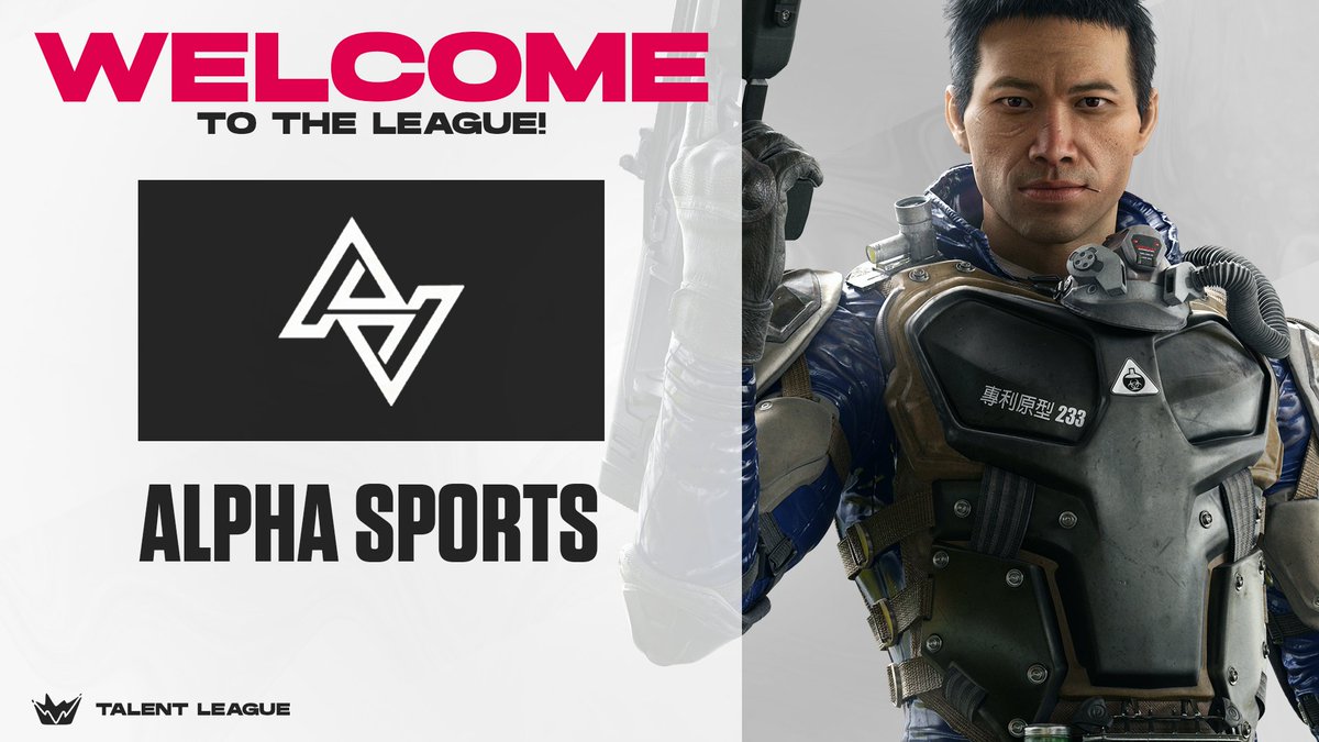 Please welcome, Alpha Sports to the Talent League R6 Season 3 Titan Series Qualifiers! 

- <a href="/Tony_Hanover/">Hanover</a> 
- <a href="/georgeg_r6/">George</a> 
- <a href="/SergioScan11/">Sergio Scan</a> 
- <a href="/askelio/">Ask</a> 
- <a href="/kanhtor/">Kanhtor</a> 
- <a href="/HUNT3RR_R6/">𝐇𝐔𝐍𝐓𝐄𝐑𝐑🇪🇸</a>

Want to have a shot at our €700 prize pool?
Sign ups are now open!
🔗bit.ly/3DjlL6J