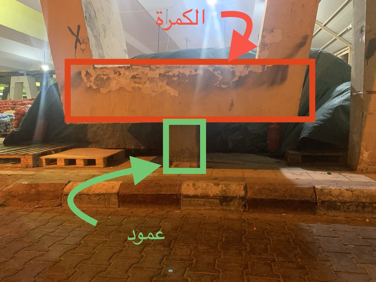 Omarr414's tweet photo. الكشف لابد أن يتم على المباني المجاورة المشابهة لهذى المبنى للتأكد كذلك من تأثير الصدأ على حديد التسليح في الكمرة بإستخدام وسائل "الإختبارات الغير متلفة" و التي توضح نسبة التحمل فيها و منع حدوث اختراق من العمود. https://t.co/Wk6XXwNTN7