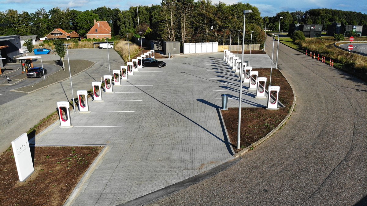 Tesla Charging on Twitter "New Tesla Supercharger Fredericia, Denmark
