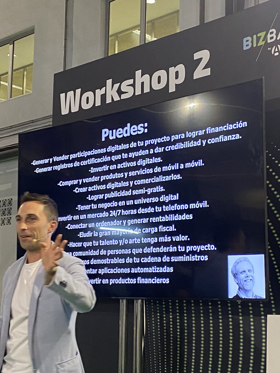 Acompañanado a mi amigo <a href="/alberto_rodilla/">Alberto Rodilla</a> al <a href="/bizbarcelona/">bizbarcelona</a> y con  @pimecformacio para conocer los entresijos blockchain y la criptoeconomia. 
Gracias a por tu tiempo!!!