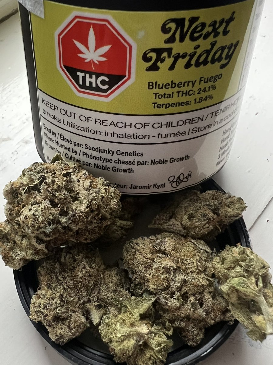 Treat for the day! <a href="/nextfridaycan/">Next Friday Canada</a> delish! #cannabisindustry