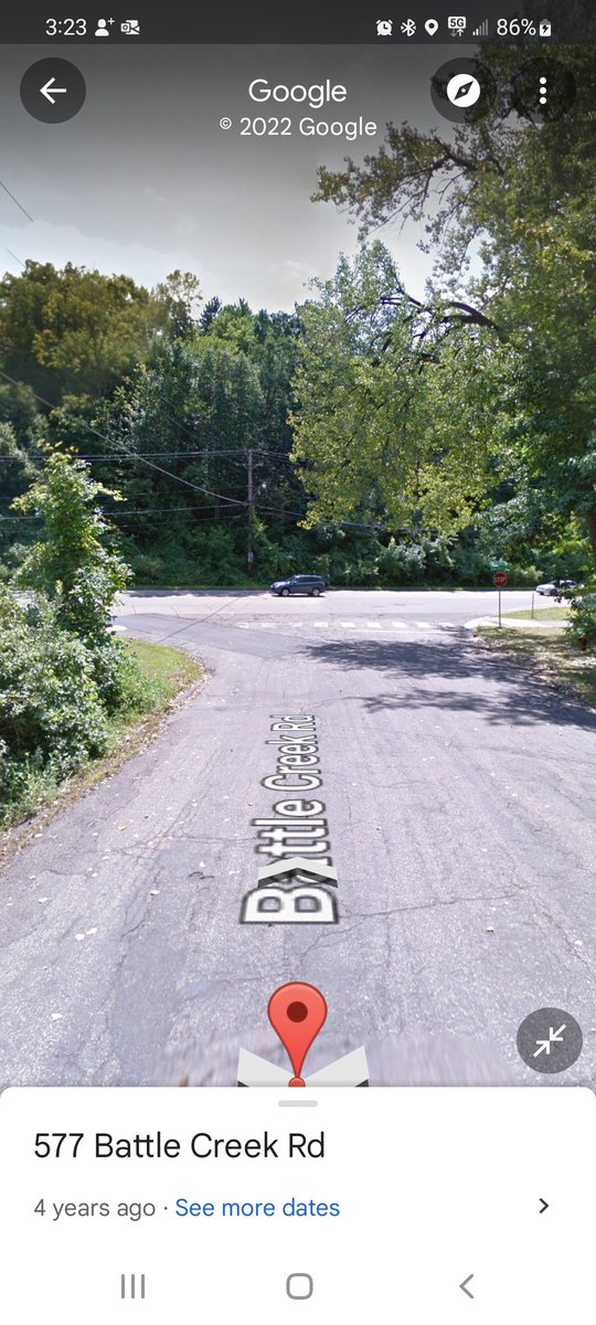 Reuben on Twitter "Before/After of trail crossing of Battle Creek Rd