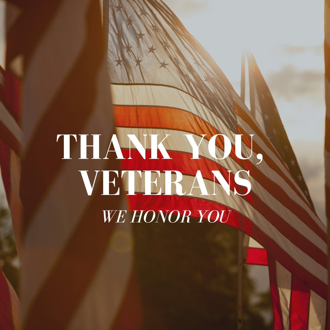Today we recognize and honor the men and women who faithfully serve our country. We are grateful for your service!