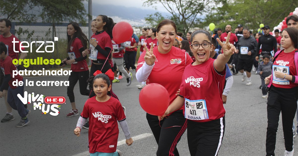 TERZA_MX's tweet photo. ¡Terza presente en la carrera HEB-Vivamus!

Nos unimos como patrocinadores en esta 14º edición, apoyando a esta fiesta deportiva que impulsa Superación Juvenil, A.B.P.

📆Te esperamos este domingo 13 de noviembre en el Tec Milenio Campus las Torres. https://t.co/xeOn3pZ8sa