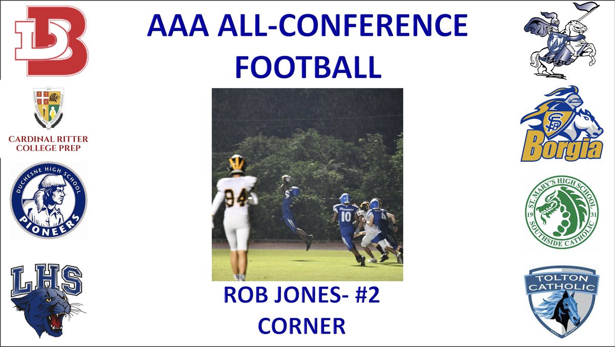 Congratulations to <a href="/RobertJones2023/">Robert Jones</a> on being named AAA All-Conference Defensive Back! #DHSPioneers #Details