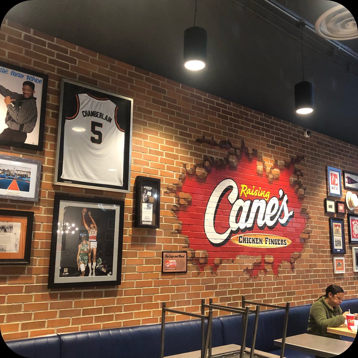 Finally went to <a href="/raising_canes/">Raising Canes</a> here in Philly, never heard of them before but I constantly get messages about them due to our similar names. I had it 1st! I tried some of the chicken sadly I was not impressed - no seasoning on the chicken - it relies too much on sauce 🤷🏽‍♀️