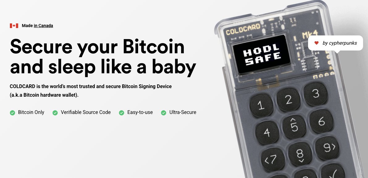 COLDCARDwallet's tweet photo. Get 15% off COLDCARD with promo code FCKFTX for the next 24hrs, pay with bitcoin for an extra 5% off!

Get your #Bitcoin off exchanges. NOW.

Self Custody. No excuses.

https://t.co/rEWenRzlDl https://t.co/tPhyp89r11