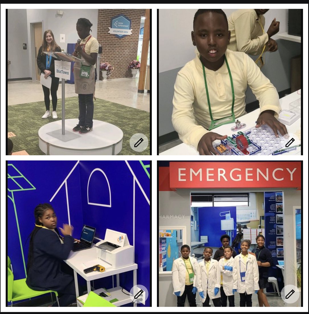 Historic122's tweet photo. The 122 Experience continues… 4th grade went hiking in Cromwell Valley &amp; 5th  grade took over JA BIZTOWN! Our scholars love it here!#eaglessoar  @bettyeadams7 @ms_education @KingMark01 @BMDschoolsPRguy @JohnDavisBCPS @SonjaSantelises https://t.co/uXHUdNWjde