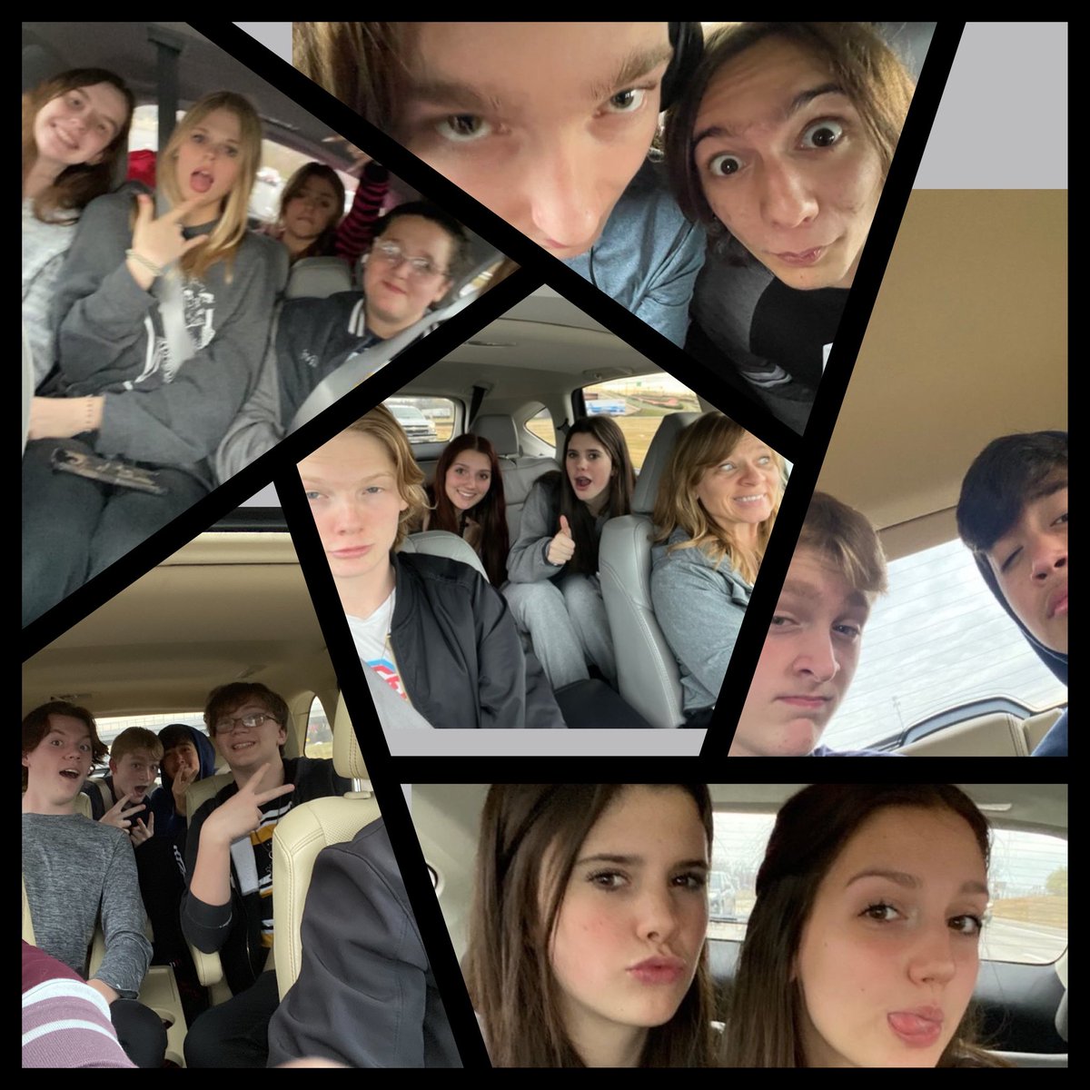 Acafest Bound!  Car selfies!