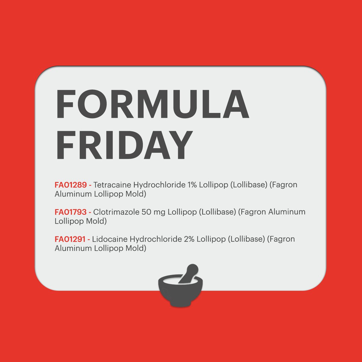 FagronUS's tweet photo. Today is FACTS Formula Friday! This week we are featuring three formulas for compounding with peptides to help support the health of your community. Call (800) 423-6967 to learn more about becoming a FACTS member and unlock a library of formulas and resources! #FACTS https://t.co/3BRTLOfD8W