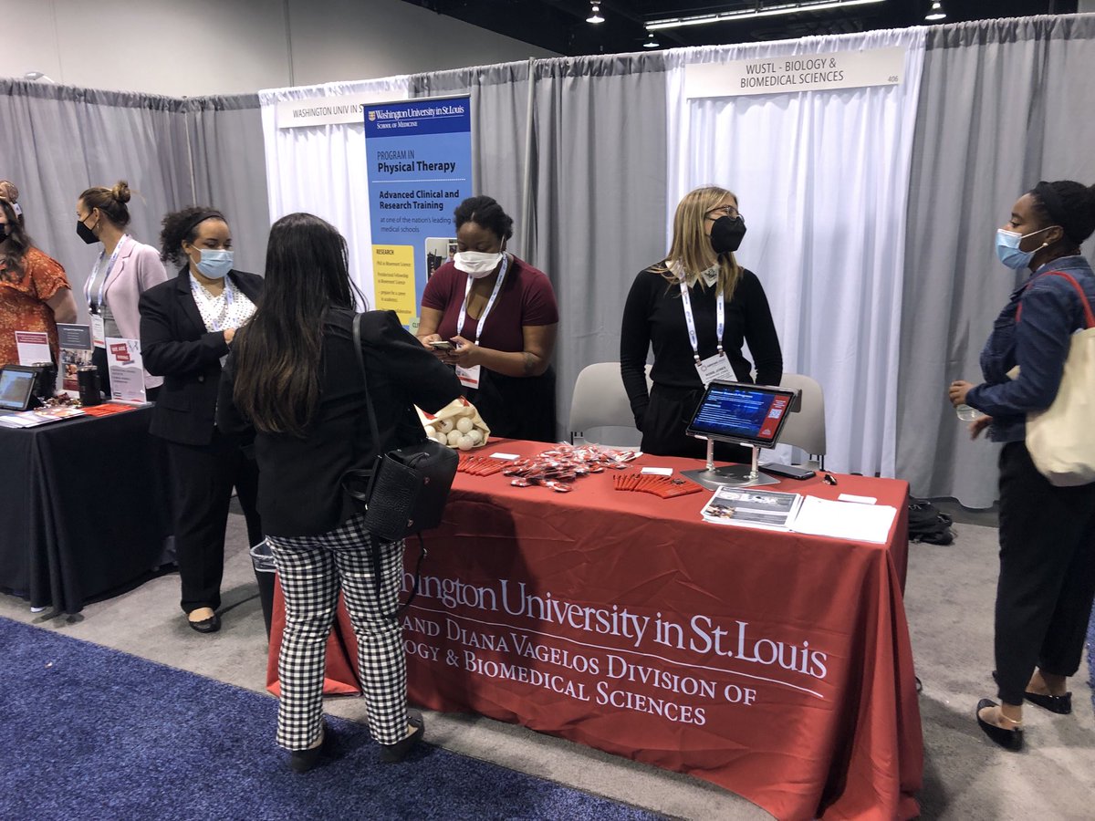 Interested in graduate school, MD, MD/PhD, postdoc, postbac or summer undergrad research programs? Come to the WashU booths 403-407, 411 at #ABRCMS2022!