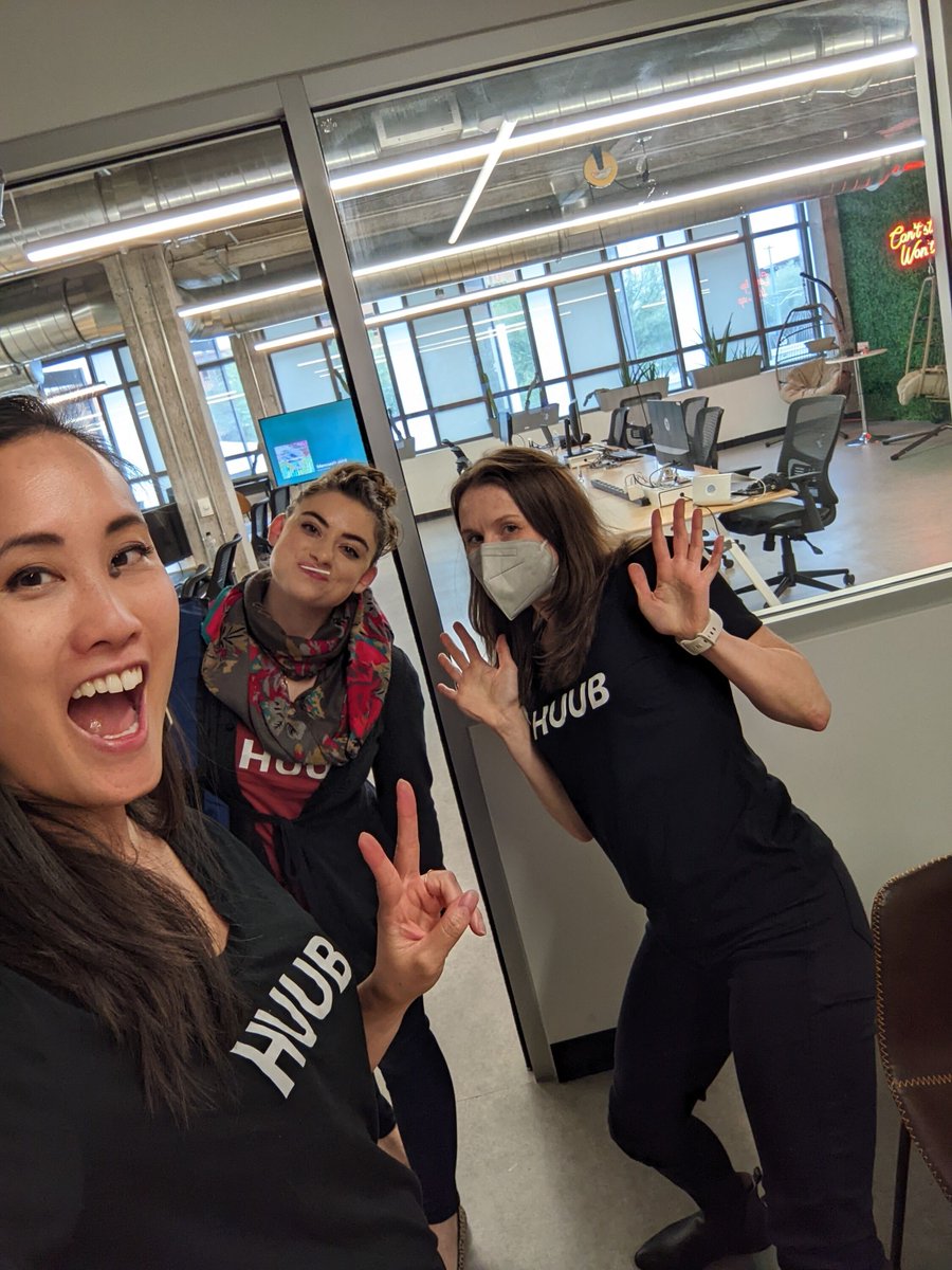 The gang is back together.🙌 Most people don't know, but we have a distributed team so we can support small businesses across the nation. Chelsea Smith, COO, returned for our quarterly strategy planning. It's great to meet in person after launching 9 HUUB communities virtually!