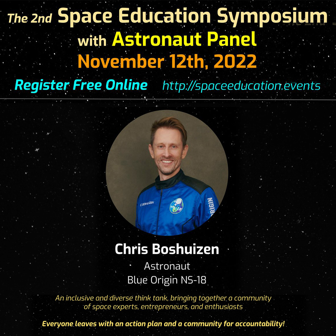 Be sure to register for free for The 2nd Space Education Symposium with Astronaut Panel this weekend if you haven't yet as I will be guest speaking there! Can't wait and I hope to see you there! 🚀 #SpaceEducationSymposium