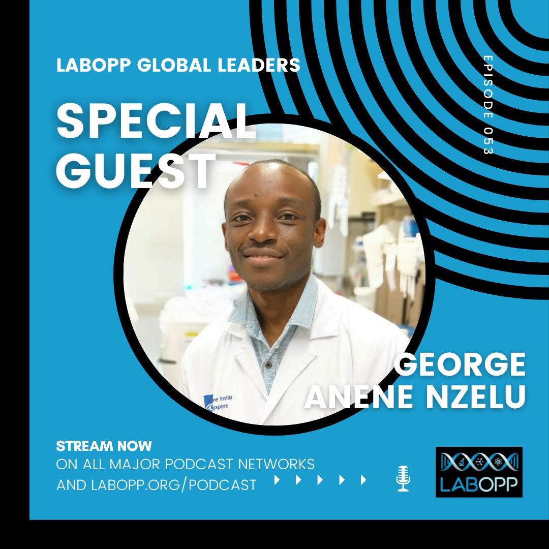 LabOppGlobal's tweet photo. Ep53 Our 1 yr anniversary of the LabOpp Global Leaders podcast is live!

In this episode, we meet George Anene Nzelu. A physician turned researcher, he is actively using epigenetics to understand the causes of heart failure. https://t.co/FE74Ww1jci