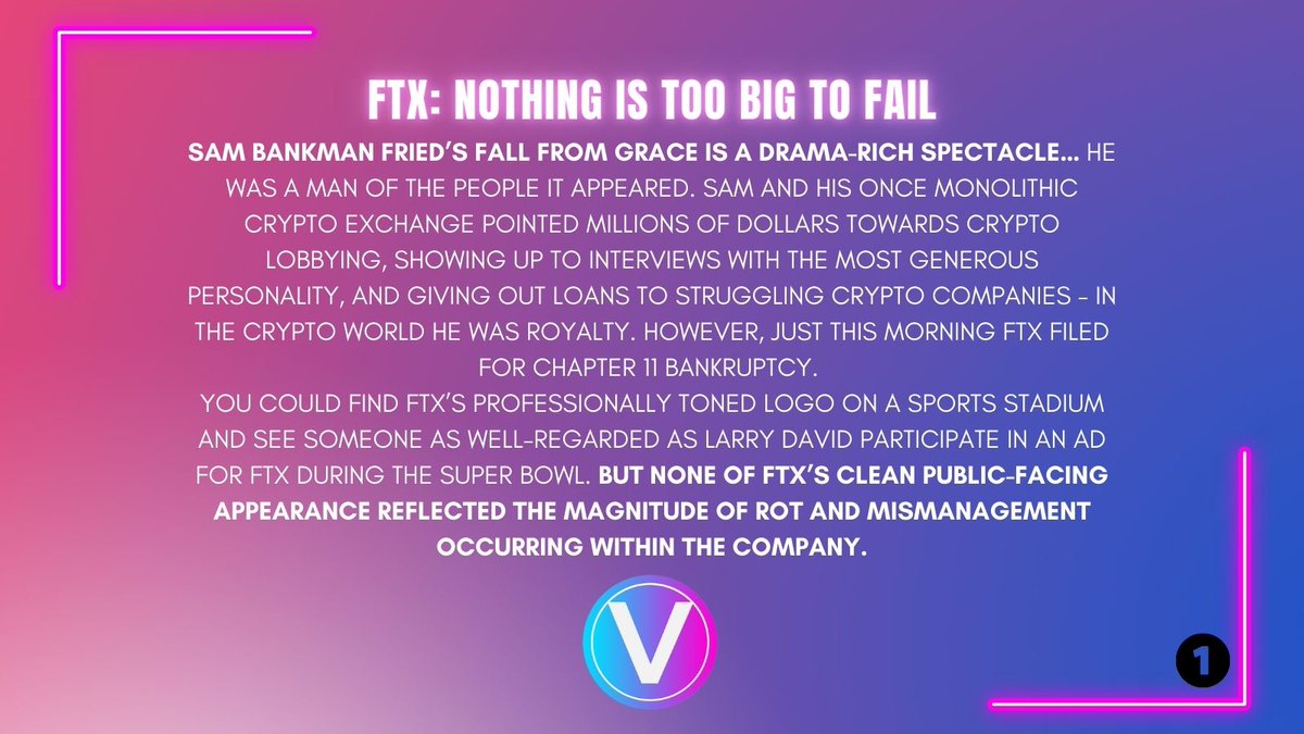 FTX: Nothing is too big to fail🚫
1/2