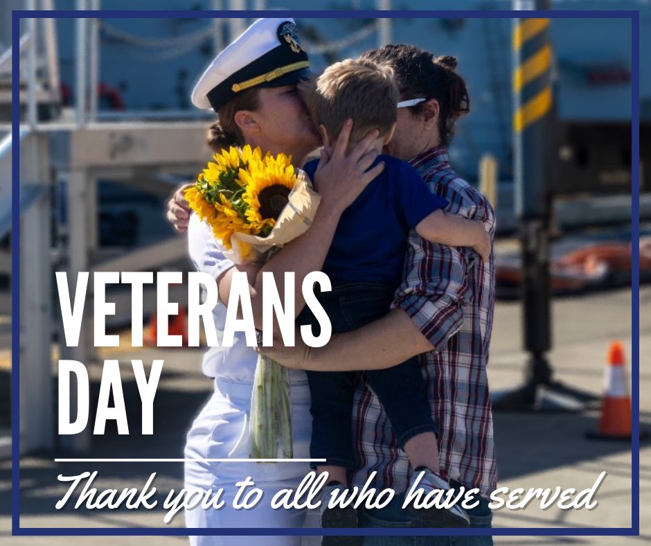 Today we thank all who have served, past, present and future! #VeteransDay