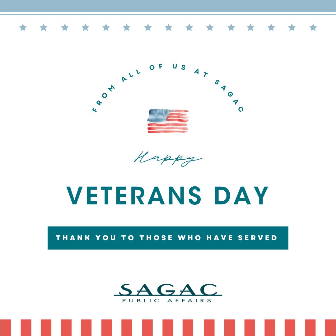 Sagaconline's tweet photo. Happy Veterans Day from all of us at Sagac!

Today and every day, we are thankful to our veterans and their families.

#Sagac #Publicaffairs #VeteransDay https://t.co/ARZfQTl6Hw