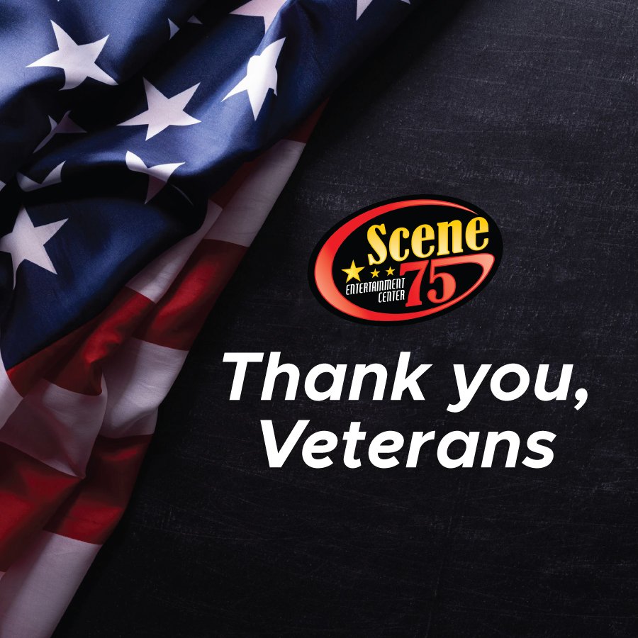Today, we honor all veterans and
their service to our country!

Bring in a military/veteran ID card and receive 20% off your game card purchase today!
In-store at Welcome Desk only. #Scene75 #VeteransDay2022