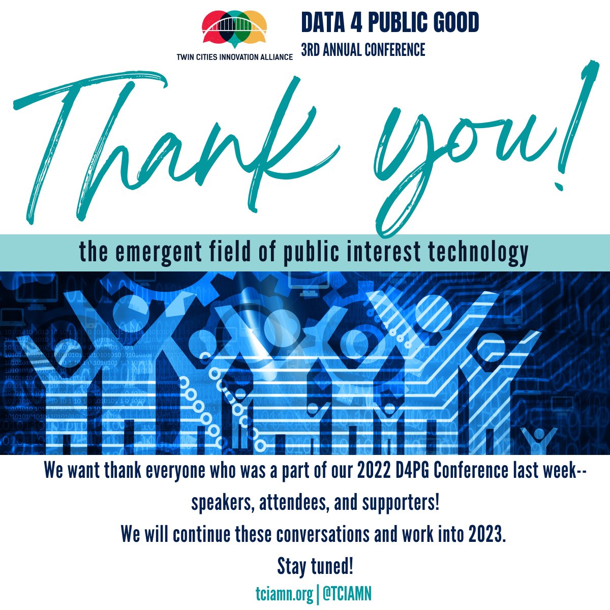 TCIAMN's tweet image. We Did It! Thank You for Being a Part of Our TCIA Community! - mailchi.mp/tciamn.org/d4p… #PublicInterestTech #PublicInterestTechTCIA