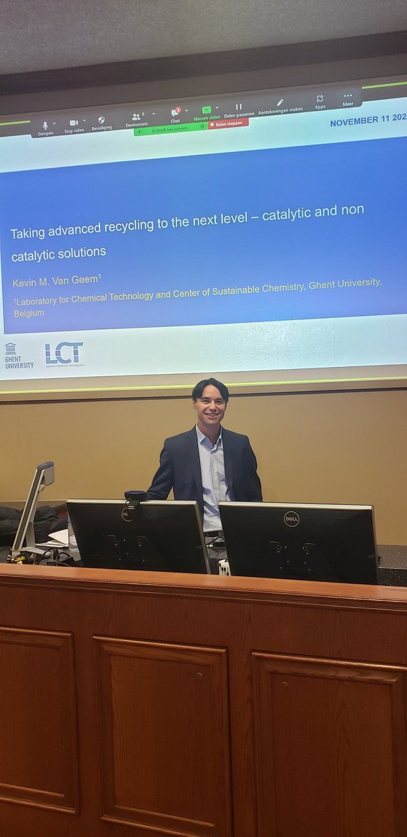George Huber (@gwhuber2) on Twitter photo We are lucky to have <a href="/Kevin_VanGeem/">Kevin Van Geem</a> giving q seminar about plastic recycling today. Cbe562 students what did you learn? We are lucky to have <a href="/Kevin_VanGeem/">Kevin Van Geem</a> giving q seminar about plastic recycling today. Cbe562 students what did you learn?