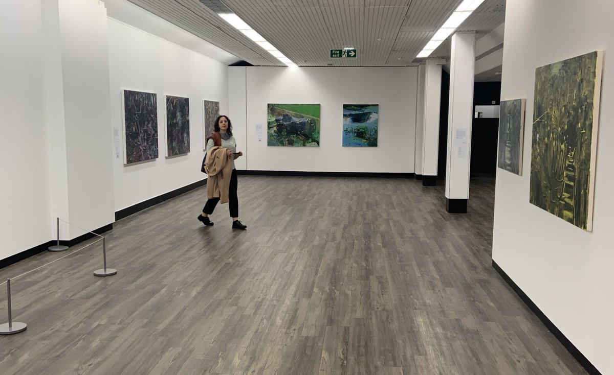 MHarrisonLord's tweet photo. Enjoyed popping into the #TemporaryContemporary spaces in #Huddersfield today. Including the Entwined exhibition at @HuddsArtGallery featuring #Wakefield artist @ToastedOrange!

@cr8tivekirklees @KirkleesCouncil #Art #Exhibition https://t.co/flbGSylanK