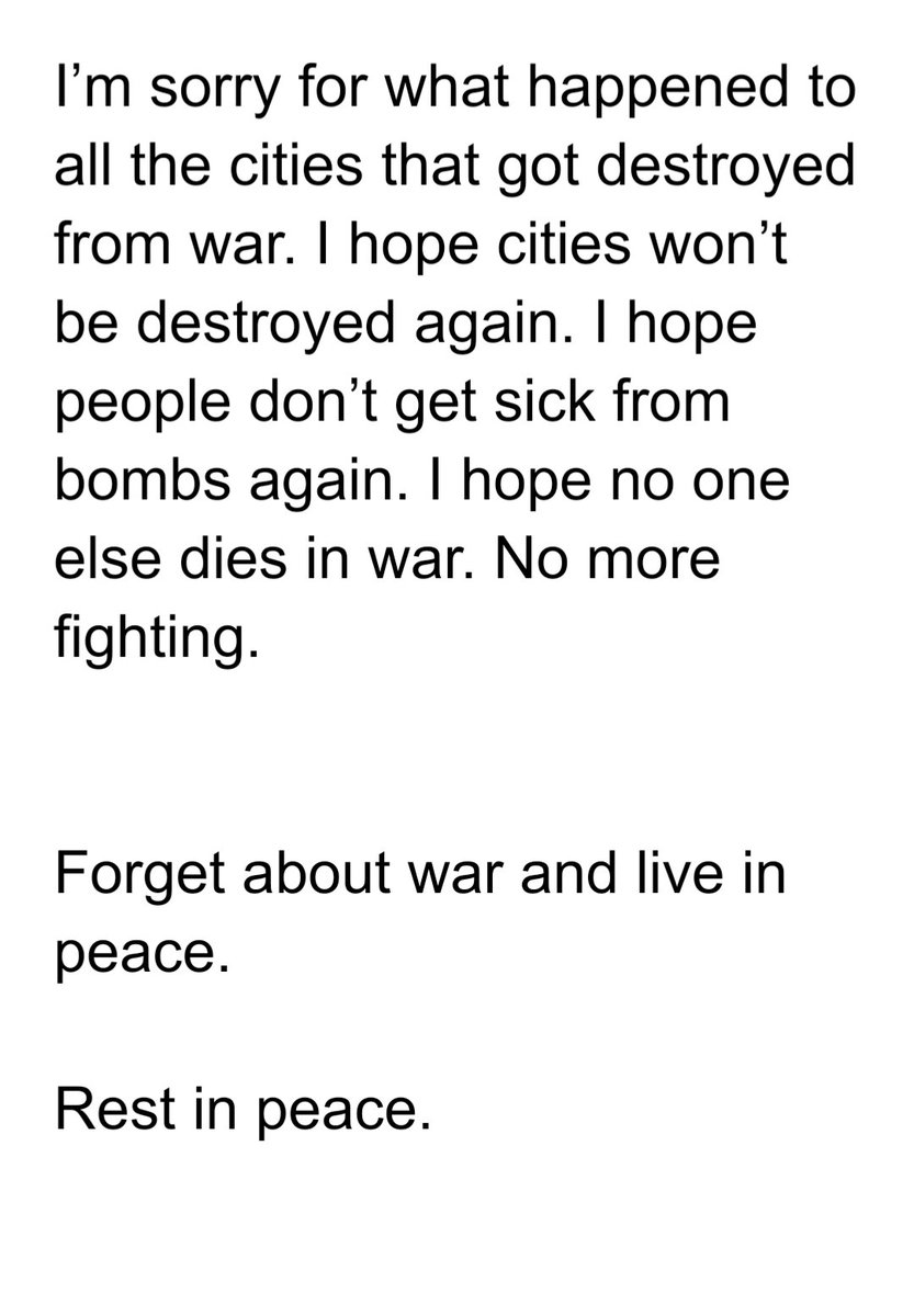 My classes message of hope and peace for remembrance day #LestWeForget #gradeone #gradetwo