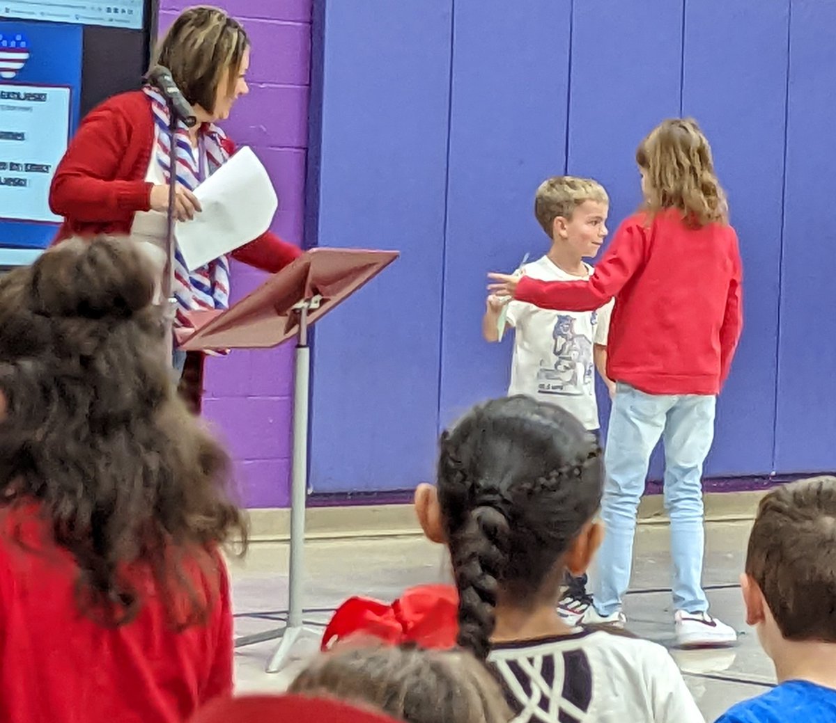 So blessed to be able to honor my dad at work today while my kids were able to honor their pap. Go Coach Darryl Pilyih!  O'Block did Vets proud today. #soemotional <a href="/MariaFajt/">Maria Fajt</a> <a href="/PlumJROTC/">PlumJROTC</a> @pbsdsupt <a href="/PlumTeachers/">Plum Teachers</a> <a href="/plumboroughsd/">Plum Borough SD</a> <a href="/JessPilyih/">Jessica Pilyih</a> @KMWilsonPlum #nothingbeatskidssinging