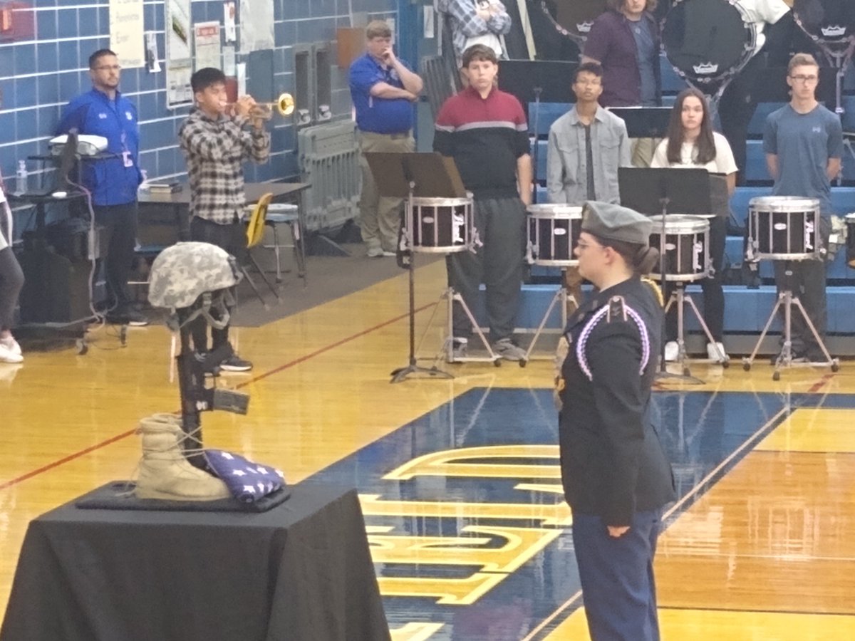 scott_shs's tweet photo. Always a very somber and emotional time at the @BlueDevil_JROTC #VeteransDay program. Such skill and precision. https://t.co/3knn0v72jZ