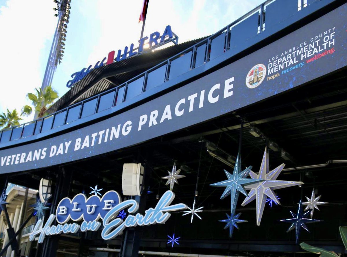 Thank you to our winning <a href="/LACDMH/">LA County Dept of Mental Health</a> outreach team at today’s @dodgers + @lacdmh Veterans Day event. Jimmy Gueverra, Kristine Papazyan, Janet Saber, La Tina Jackson, Alex Vasquez, Carla Collins, Andrew Perez &amp; Luis Guzman provided connections &amp; giveaways to veterans &amp; their families!