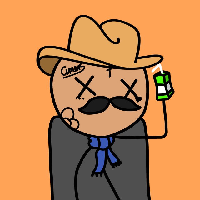 Gifting this juice box drinking <a href="/GMersNFT/">GMers NFT 🌞</a> to one lucky person that:

- Follows: <a href="/CryptoVonDoom/">VonDoom ☕️</a> &amp; <a href="/LovelessCollabs/">Loveless City Collabs</a> 
- RT, Tags and Likes

Winner on Saturday.