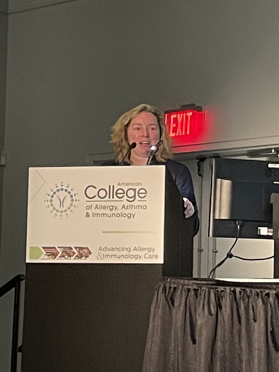 It was an honor sharing the stage this morning with <a href="/DrAnneEllis/">Dr. Ellis</a>, Canadian SLIT expert, who champions SLIT tablets for home-based allergen immunotherapy, a convenient way to manage allergies to select pollens and dust mite. #ACAAI22