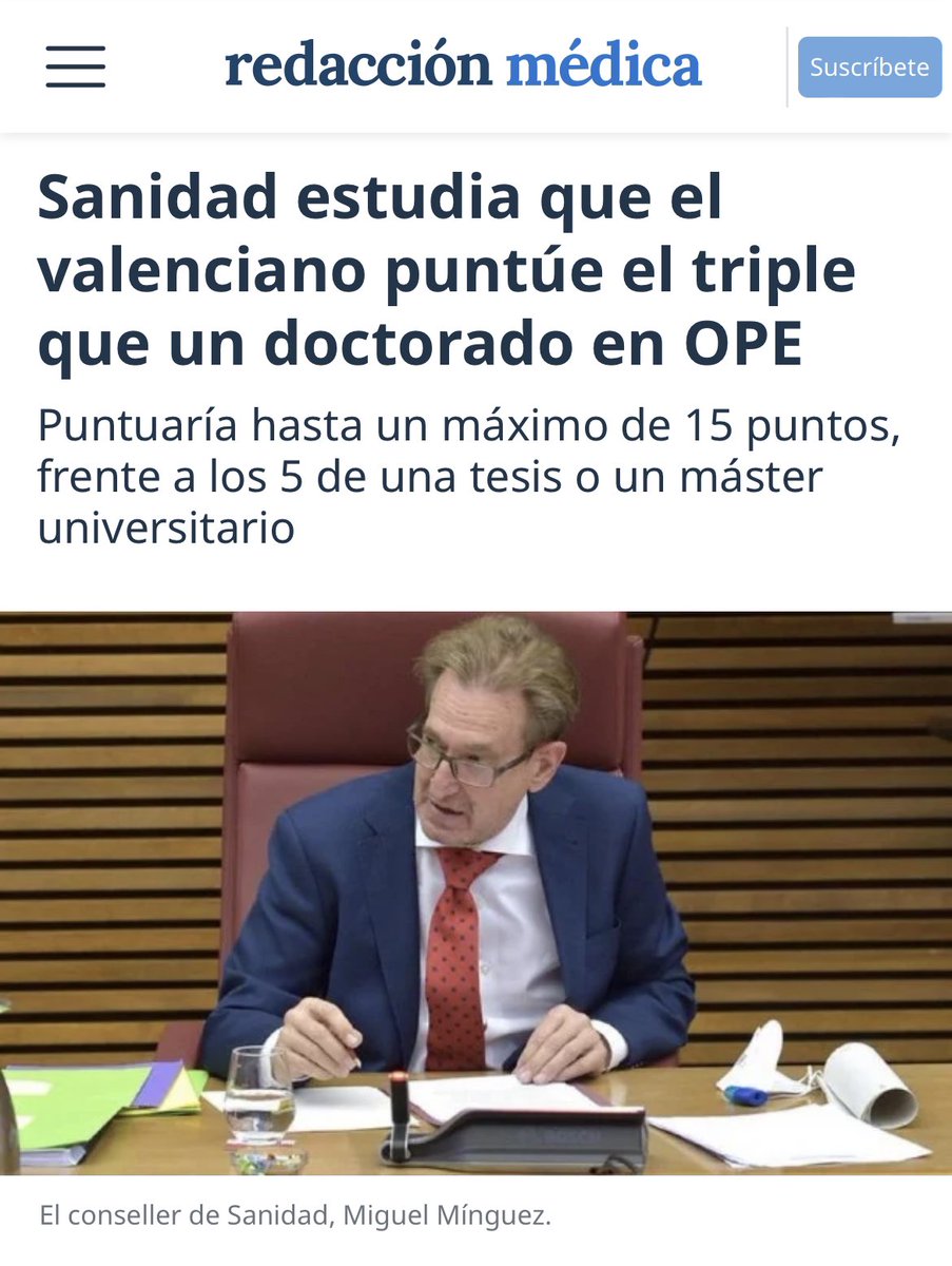 No comment 😳
<a href="/DrMiguelLazaro/">Miguel Lázaro</a> <a href="/TomasToranzo1/">Tomas Toranzo Cepeda</a> <a href="/CESM_CV/">SindicatoMedico_CESM-CV</a> <a href="/cesm_sindicatos/">CESM</a> <a href="/DoctorSITHo/">Doctor Vader</a> <a href="/jgt_cto/">Javier García Tirado</a> <a href="/vicentematas/">Vicente Matas</a> <a href="/MdcnCabreada/">Medicina Cabreada</a> <a href="/MJCampilloP/">MJCampillo</a> <a href="/CESMARAGON/">Médicos de Aragón</a> <a href="/SMedicoNavarra/">S Médico Navarra</a>