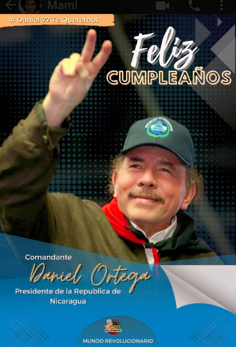 erling2021's tweet photo. Hablar del Comandante Daniel es hablar de uno de los mejores hijos de la Revolución. 🔴⚫️

🎂 Hoy en su cumpleaños extendemos nuestra admiración y respeto, por uno de los líderes que ha demostrado su preocupación y amor por el pueblo nicaragüense. ❤️🇳🇮

#Daniel77TeQueremos https://t.co/EmxmC6Gwv0