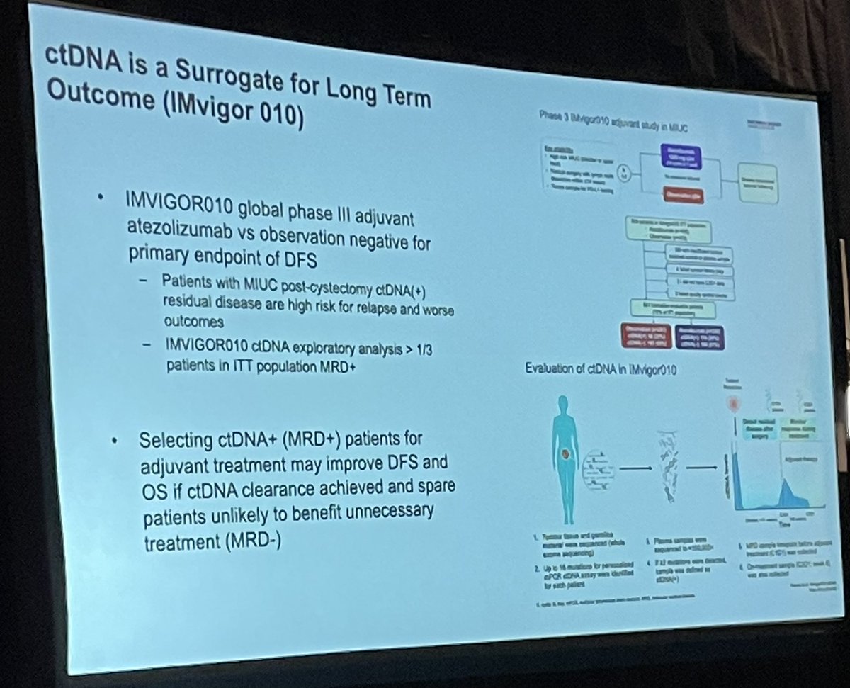 CParkMD's tweet photo. ⭐️Masterful discussion by Dr. Alan Tan on use of ctDNA in bladder cancer.  
2 Great cases. 1 patient had ctDNA clearance after being treated with Pembro/Enfortumab Vedotin. 2nd patient showed ctDNA improvement with maintenance Avelumab. @alantanmd  @OMIonc 

@OncoAlert https://t.co/RH2wupIJjF