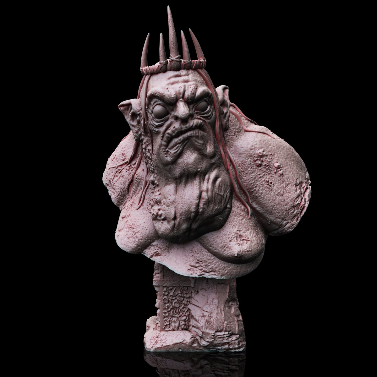fotismint's tweet photo. Goblin King
Sculpted in @pixologic by me
Resin print by @CharroZuck 

#3Dprinting #thehobbit #LOTR https://t.co/tuyOeGshx3