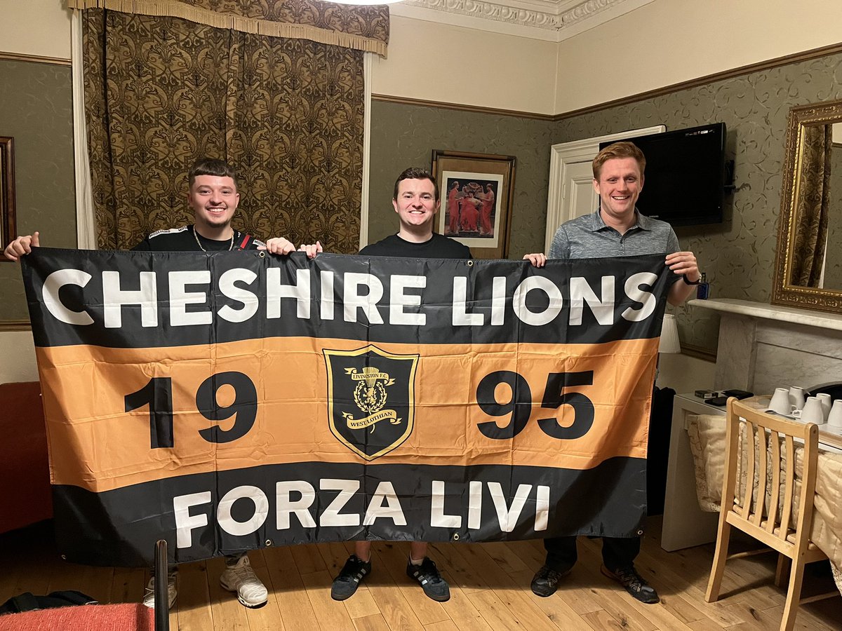 Arrived in Edinburgh <a href="/CheshireLions/">Cheshire Lions</a> <a href="/LiviFCOfficial/">Livingston Football Club</a>