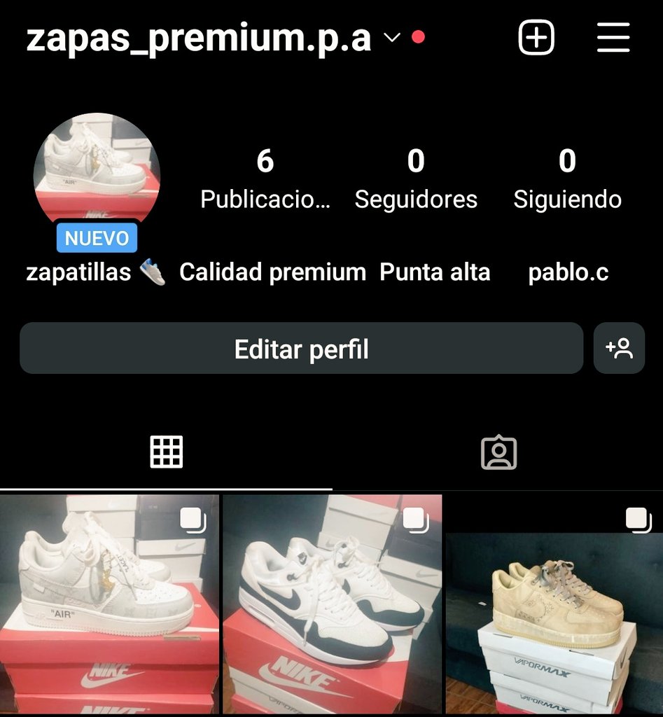 Amigues estoy re contento con el nuevo emprendimiento.
Zapatillas 👟  muy buenas me animo a decir originales 
No se van arrentir. Si me puede dar una mano con un rt o  ❤️