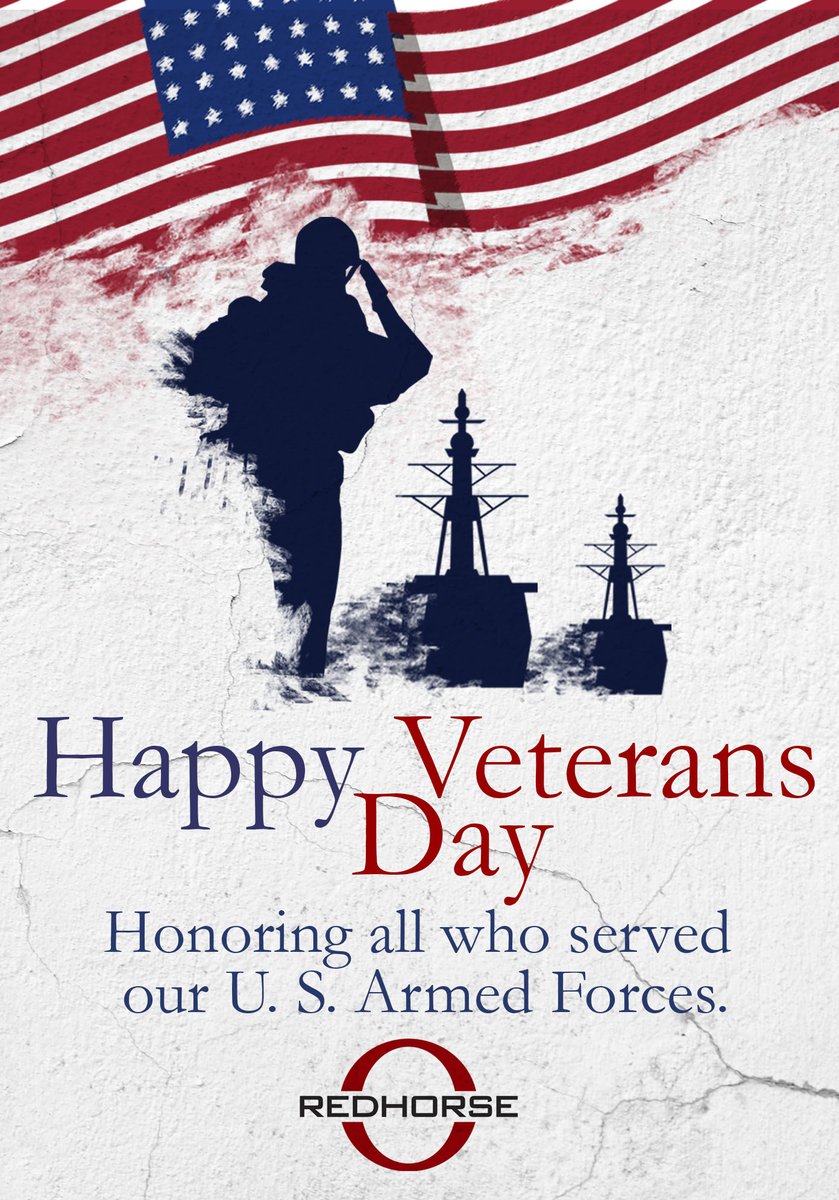 Today we honor and celebrate Veterans Day, and extend our sincere appreciation to the men and women that valiantly wore the uniforms of our armed forces with honor, courage, and commitment to defend and protect our democracy and freedom. We salute you! 🇺🇲